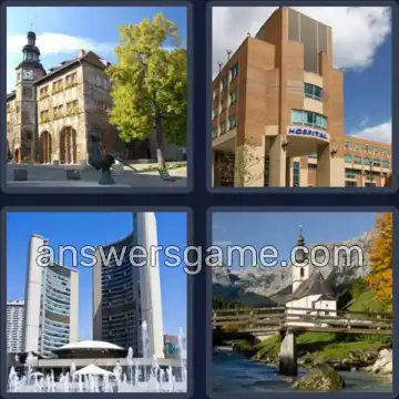 4 Bilder 1 Wort 7 Buchstaben GEBÄUDE