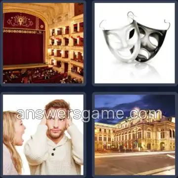 4 Bilder 1 Wort 7 Buchstaben THEATER