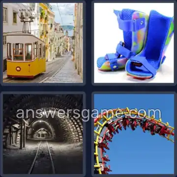 4 Bilder 1 Wort 7 Buchstaben SCHIENE