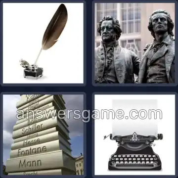 4 Bilder 1 Wort 7 Buchstaben DICHTER