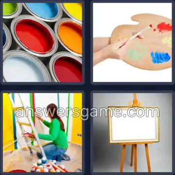 4 Bilder 1 Wort 7 Buchstaben MALEREI