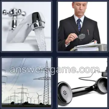 4 Bilder 1 Wort 7 Buchstaben LEITUNG