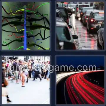 4 Bilder 1 Wort 7 Buchstaben VERKEHR