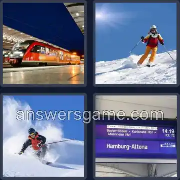 4 Bilder 1 Wort 7 Buchstaben ABFAHRT