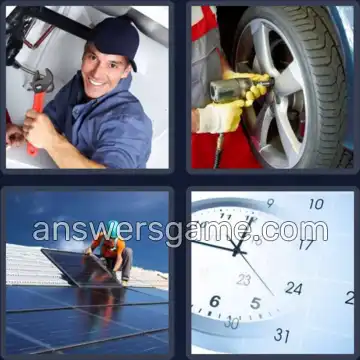 4 Bilder 1 Wort 7 Buchstaben MONTAGE