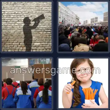 4 Bilder 1 Wort 7 Buchstaben PROTEST