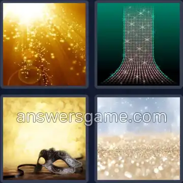 4 Bilder 1 Wort 7 Buchstaben GLITZER