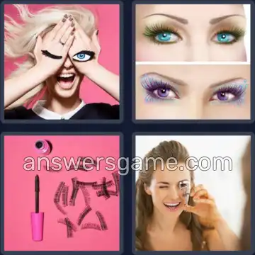 4 Bilder 1 Wort 7 Buchstaben WIMPERN