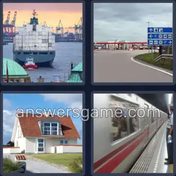 4 Bilder 1 Wort 8 Buchstaben EINFAHRT