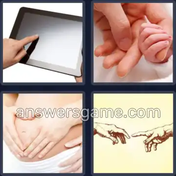 4 Bilder 1 Wort 8 Buchstaben BERÜHREN