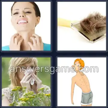 4 Bilder 1 Wort 8 Buchstaben ALLERGIE