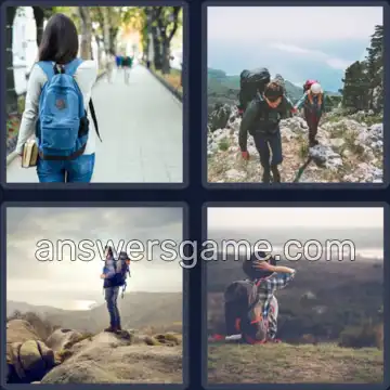 4 Bilder 1 Wort 8 Buchstaben RUCKSACK