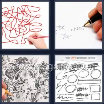 4 Bilder 1 Wort 8 Buchstaben KRITZELN