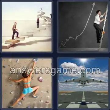 4 Bilder 1 Wort 8 Buchstaben AUFSTIEG