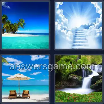 4 Bilder 1 Wort 8 Buchstaben PARADIES