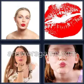 4 Bilder 1 Wort 8 Buchstaben KUSSMUND