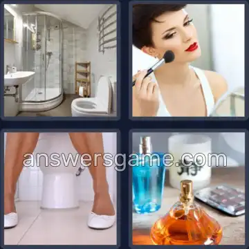 4 Bilder 1 Wort 8 Buchstaben TOILETTE