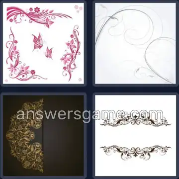 4 Bilder 1 Wort 8 Buchstaben ORNAMENT