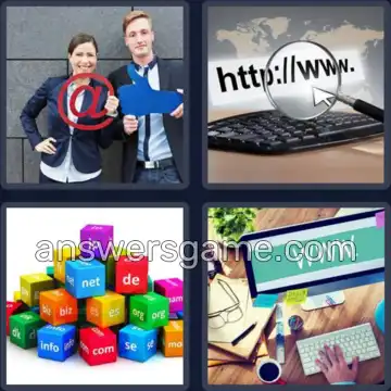 4 Bilder 1 Wort 8 Buchstaben INTERNET