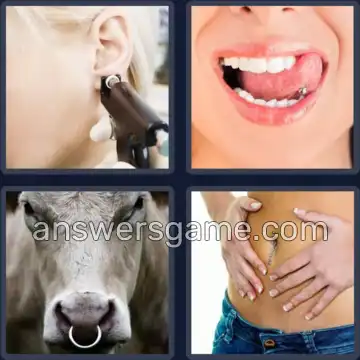 4 Bilder 1 Wort 8 Buchstaben PIERCING