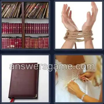 4 Bilder 1 Wort 8 Buchstaben GEBUNDEN