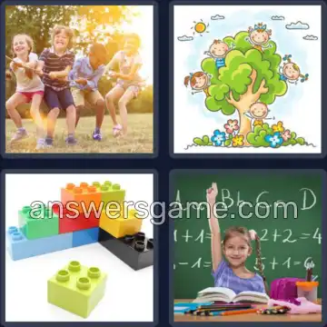 4 Bilder 1 Wort 8 Buchstaben KINDHEIT