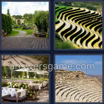 4 Bilder 1 Wort 8 Buchstaben TERRASSE