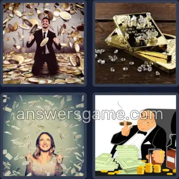 4 Bilder 1 Wort 8 Buchstaben REICHTUM