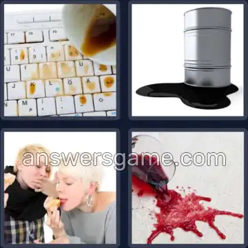 4 Bilder 1 Wort 8 Buchstaben KLECKERN