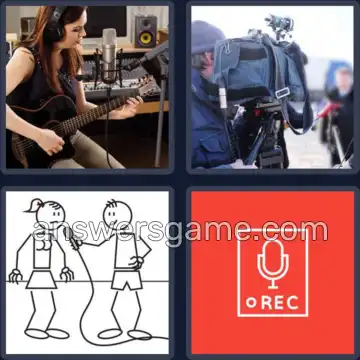 4 Bilder 1 Wort 8 Buchstaben AUFNAHME