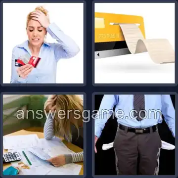 4 Bilder 1 Wort 8 Buchstaben SCHULDEN