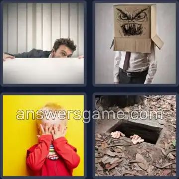 4 Bilder 1 Wort 8 Buchstaben VERSTECK