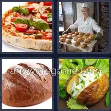 4 Bilder 1 Wort 8 Buchstaben GEBACKEN