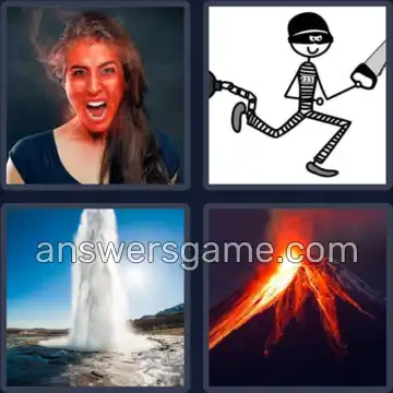 4 Bilder 1 Wort 8 Buchstaben AUSBRUCH