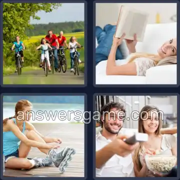 4 Bilder 1 Wort 8 Buchstaben FREIZEIT