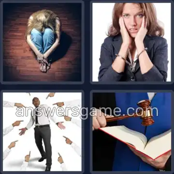 4 Bilder 1 Wort 8 Buchstaben SCHULDIG