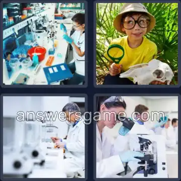 4 Bilder 1 Wort 8 Buchstaben FORSCHEN