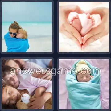 4 Bilder 1 Wort 8 Buchstaben GEBORGEN