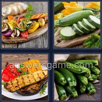 4 Bilder 1 Wort 8 Buchstaben ZUCCHINI