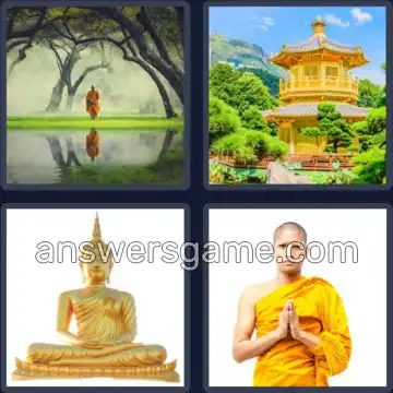 4 Bilder 1 Wort 8 Buchstaben BUDDHIST
