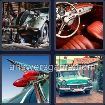 4 Bilder 1 Wort 8 Buchstaben OLDTIMER
