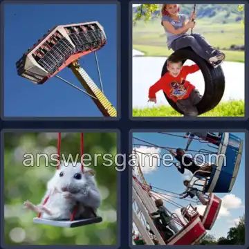 4 Bilder 1 Wort 8 Buchstaben SCHAUKEL