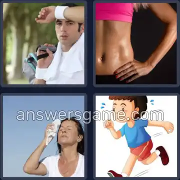 4 Bilder 1 Wort 8 Buchstaben SCHWEISS