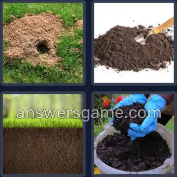 4 Bilder 1 Wort 8 Buchstaben ERDREICH