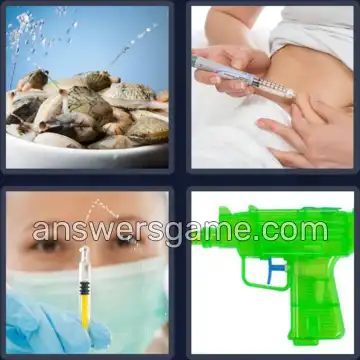 4 Bilder 1 Wort 8 Buchstaben SPRITZEN