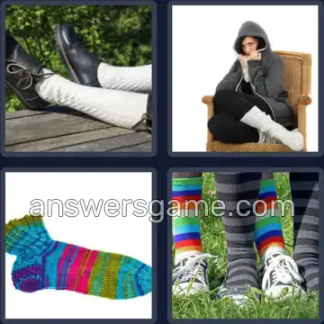 4 Bilder 1 Wort 8 Buchstaben STRÜMPFE