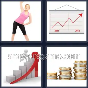 4 Bilder 1 Wort 8 Buchstaben STEIGERN