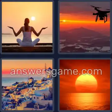 4 Bilder 1 Wort 8 Buchstaben ABENDROT