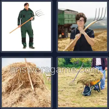 4 Bilder 1 Wort 8 Buchstaben HEUGABEL