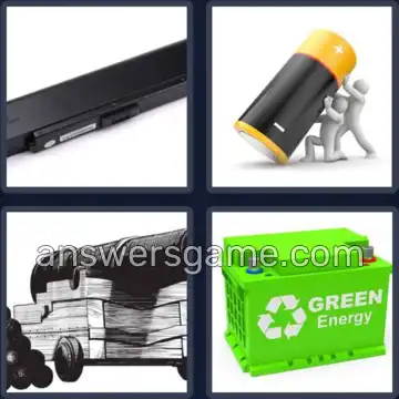 4 Bilder 1 Wort 8 Buchstaben BATTERIE
